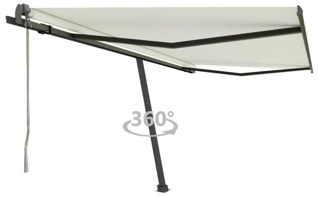 Toldo automático independente 400x350 cm cor creme