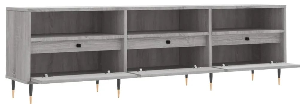 Móvel de TV 150x30x44,5 cm derivados de madeira cinzento sonoma