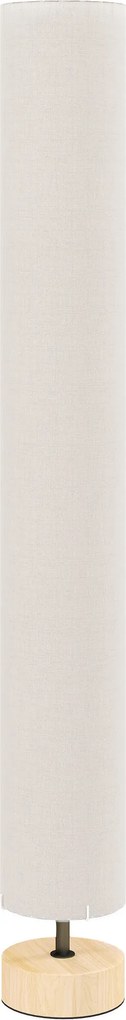 HOMCOM Candeeiro de Pé para Sala com Casquilho E27 Máx. 40 W, Abajur em Linho e Estrutura Metálica, 15x15x120 cm, Bege | Aosom Portugal