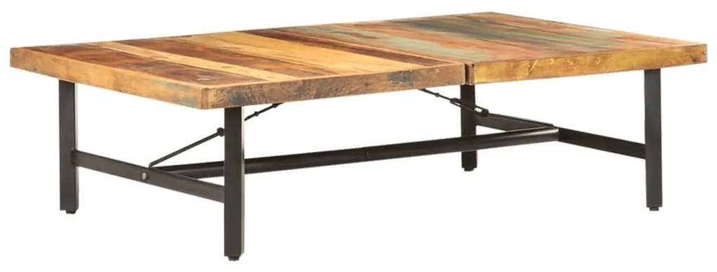 Mesa de centro 142x90x42 cm madeira recuperada maciça