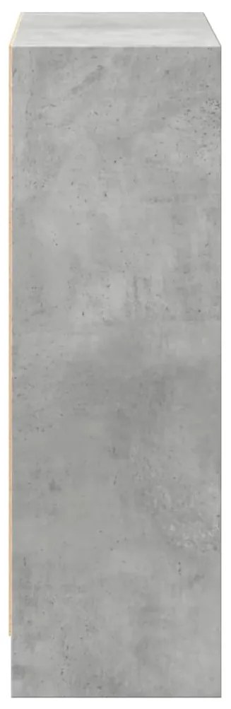 Estante 60x24x76 cm madeira processada cinza cimento
