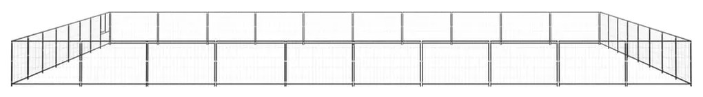 Canil para cães 80 m² aço preto
