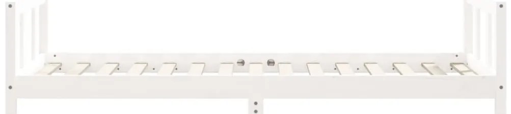 Estrutura de cama infantil 90x190 cm pinho maciço branco