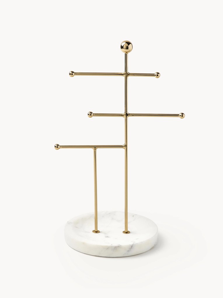 Suporte para joias com base em mármore Selina