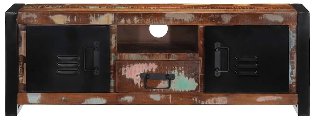 Armário para TV 100x30x35 cm Madeira maciça recuperada