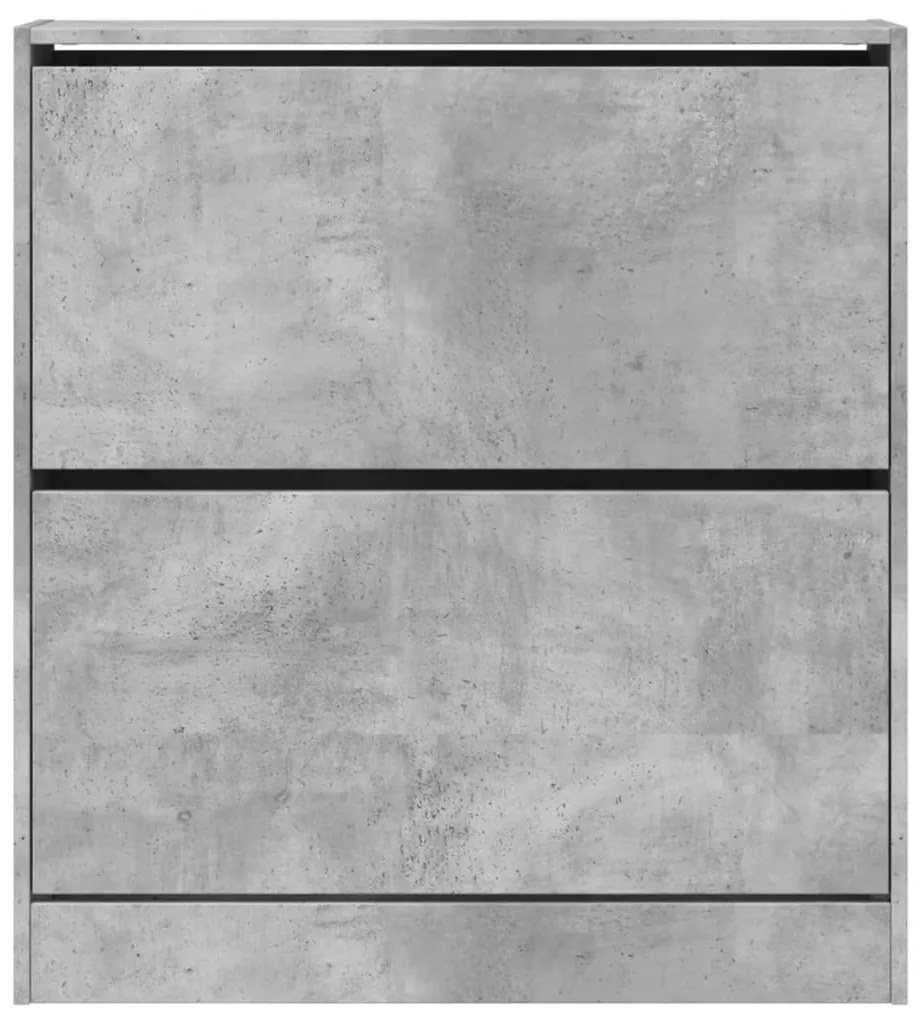 Sapateira 80x21x87,5 cm derivados de madeira cinzento cimento