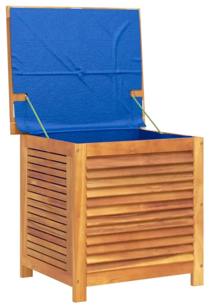 Caixa arrumação jardim c/ veneziana 60x50x56 cm acácia maciça