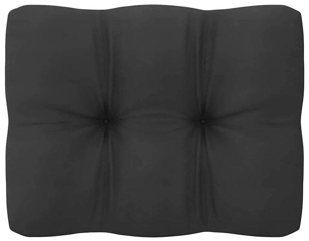 9pcs conjunto lounge de jardim c/ almofadões pinho maciço cinza