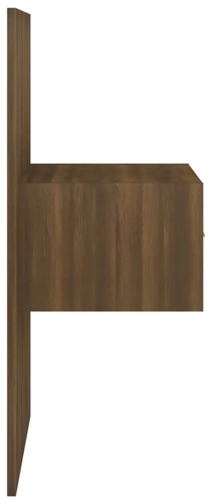 Mesa de cabeceira montagem na parede carvalho castanho