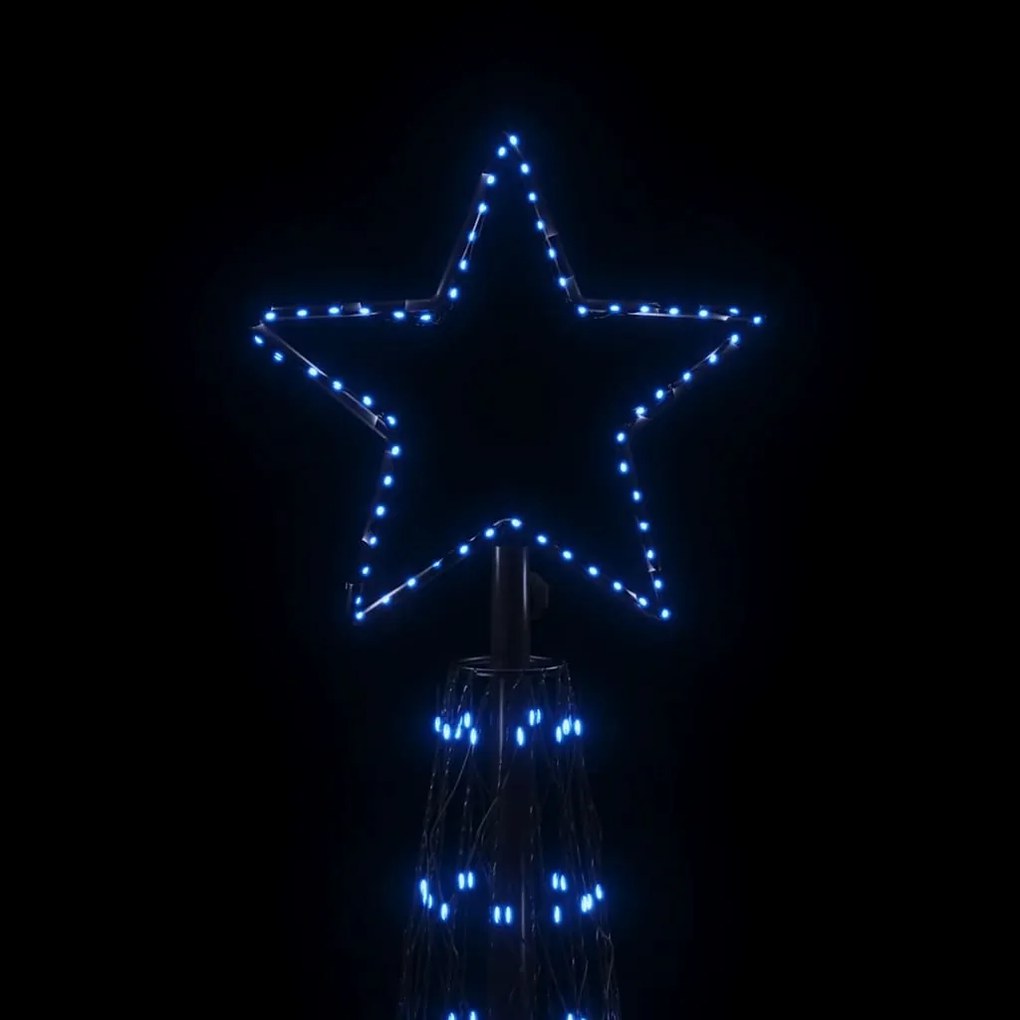 Árvore de Natal em cone 3000 luzes LED 230x800 cm azul