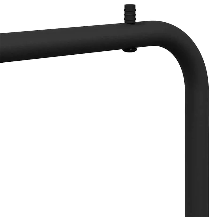 Suporte para Roupas Preto Metal Médio Armazenamento