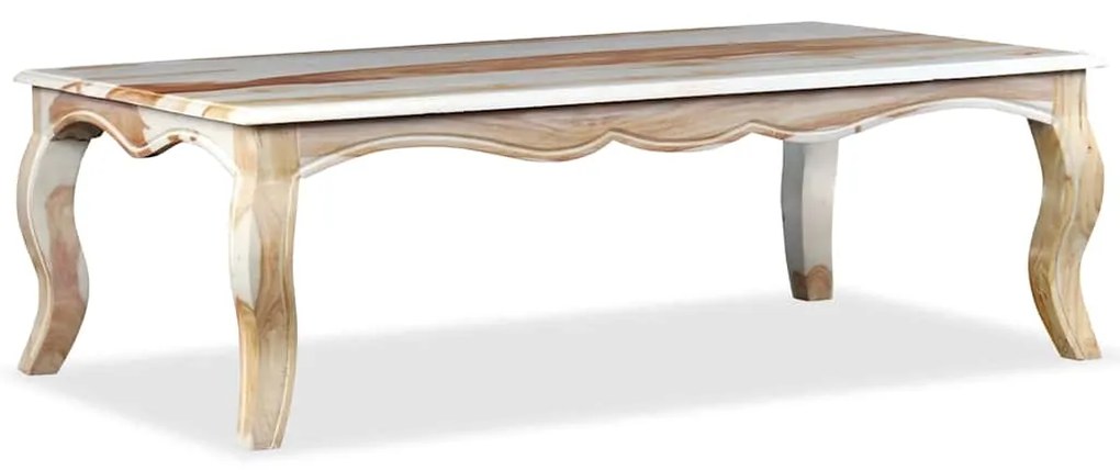 Mesa de centro madeira de acácia maciça 110x60x35 cm
