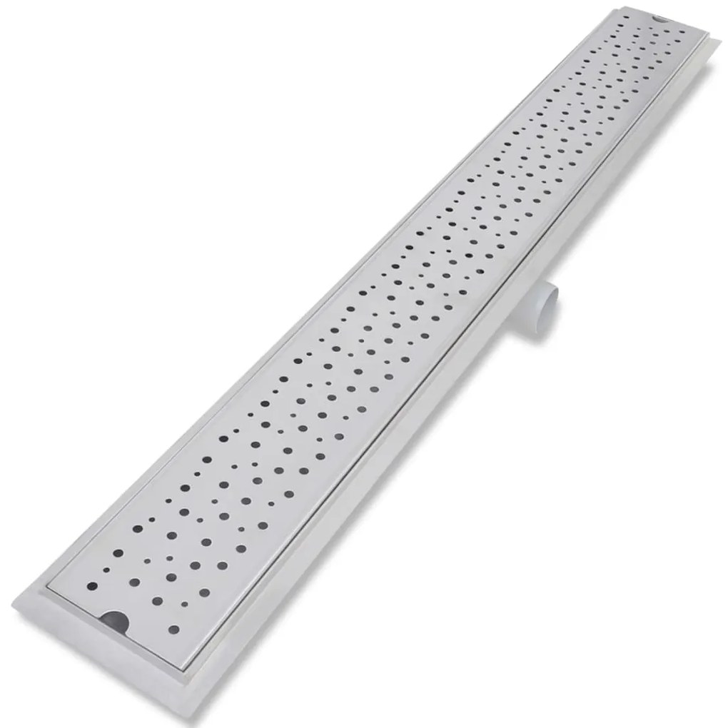 Dreno de chuveiro linear 2pcs bolhas 1030x140 mm aço inoxidável