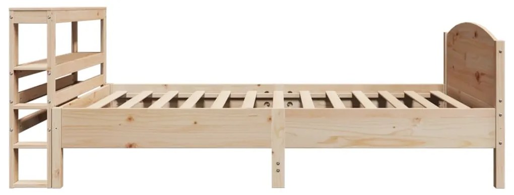 Cama sem colchão 75x190 cm madeira de pinho maciça