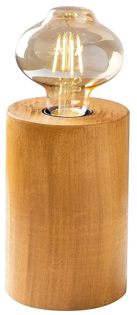 Candeeiro de Mesa Kavuk – Madeira – 10 x 10 cm