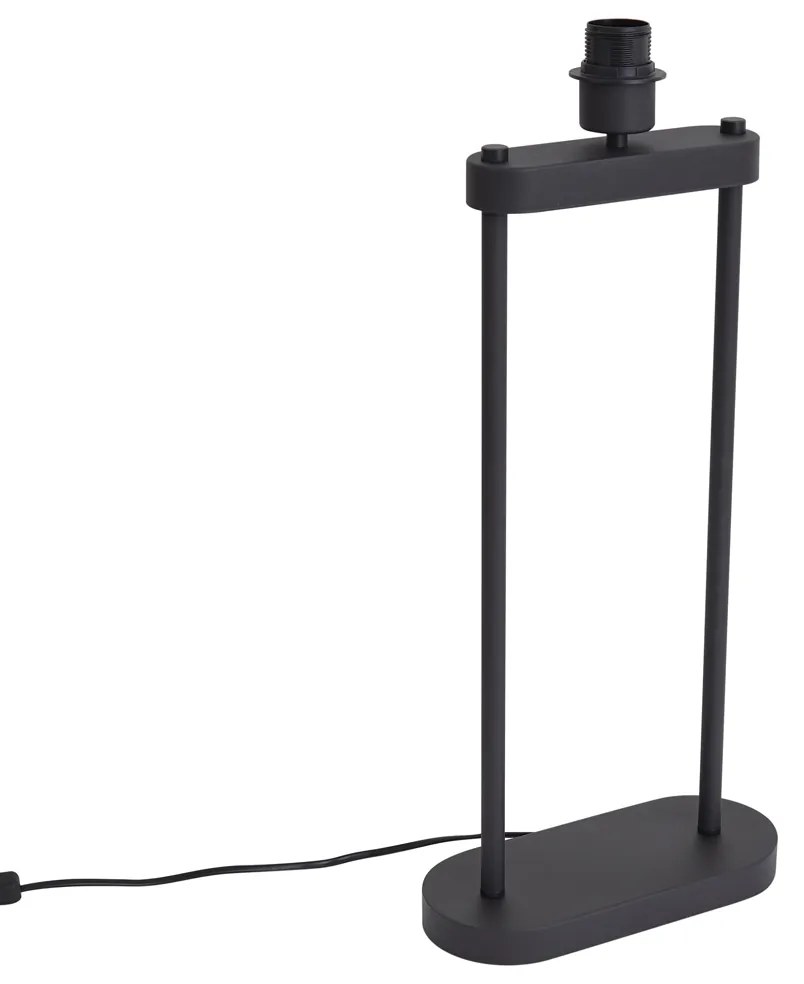 Candeeiro de Mesa Moderno Preto - Thijmen