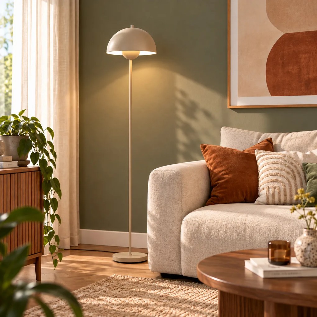 Candeeiro de Pé Retro Bege 160cm - Magnax