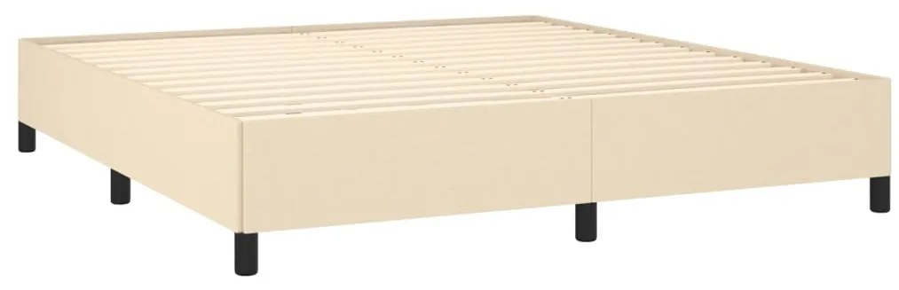 Cama com molas/colchão 180x200 cm tecido cor creme