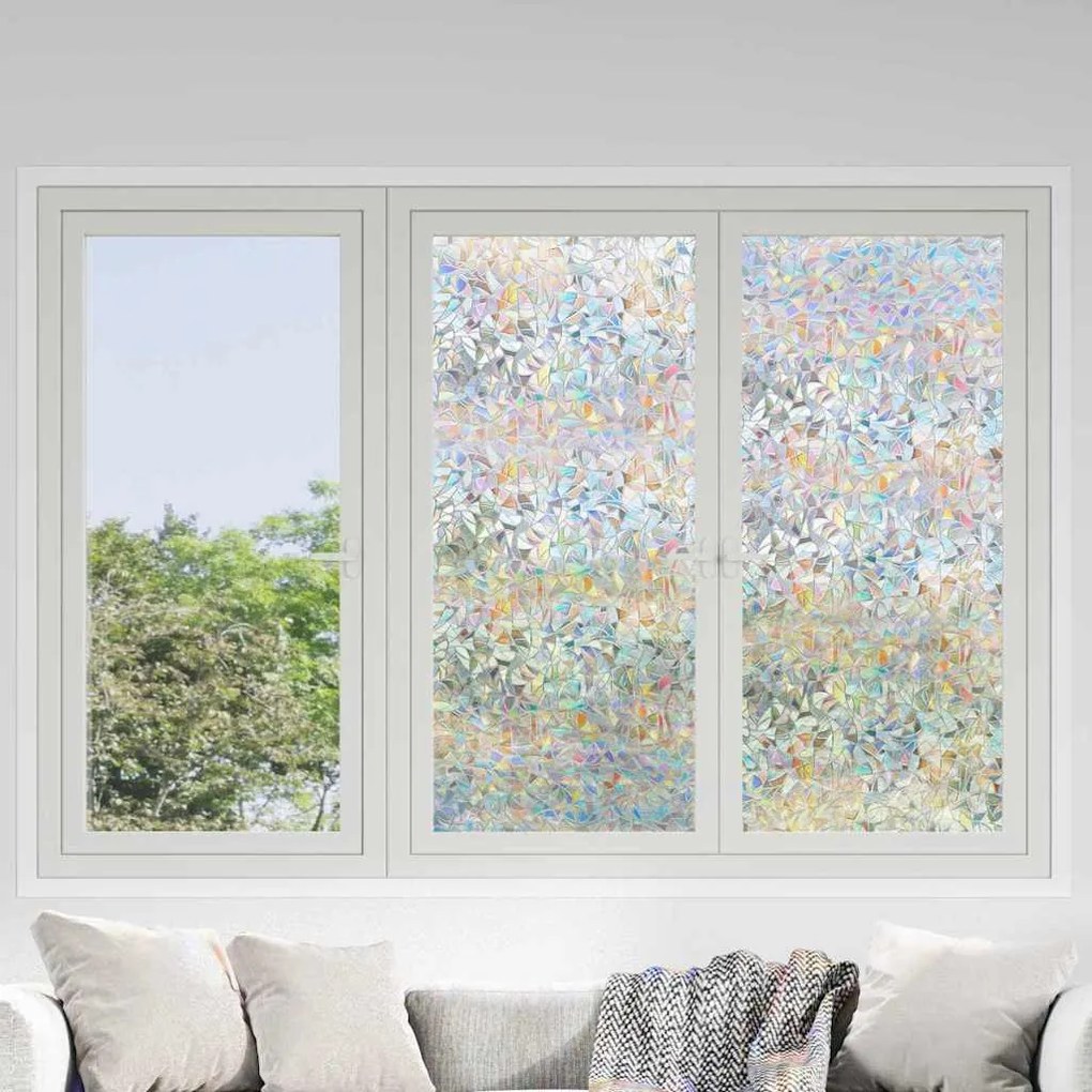 vidaXL Filme de Janela Estática Transparente 90 x 2000 cm PVC