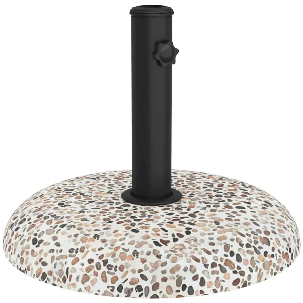 Base de Parasol para Postes de 37/42/52/58mm, Concreto Multicolorido,