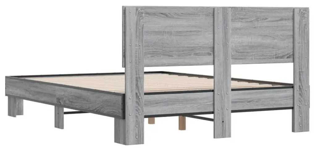 Estrutura de cama 120x200 cm derivados madeira/metal