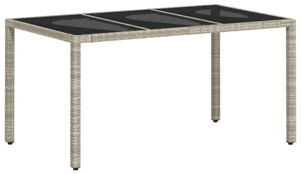 Conjunto de Jantar para Jardim 5 pcs Cinzento-claro