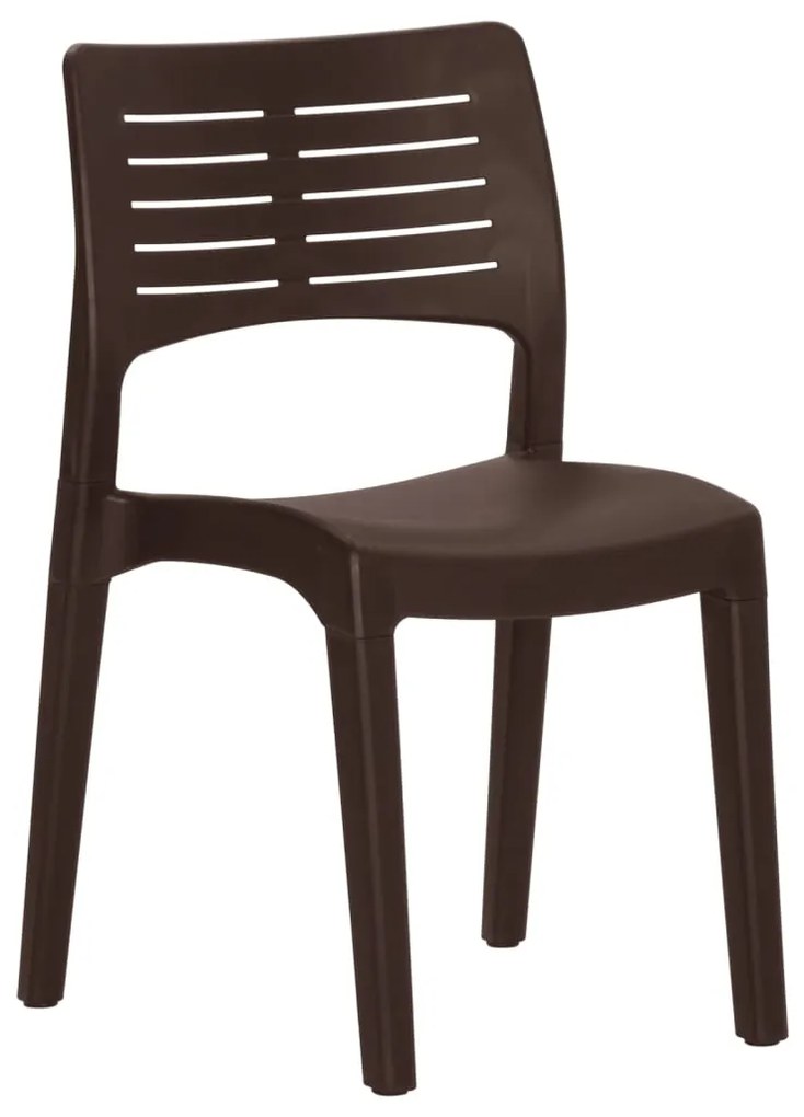 Cadeiras de jardim 2 pcs polipropileno cor moca