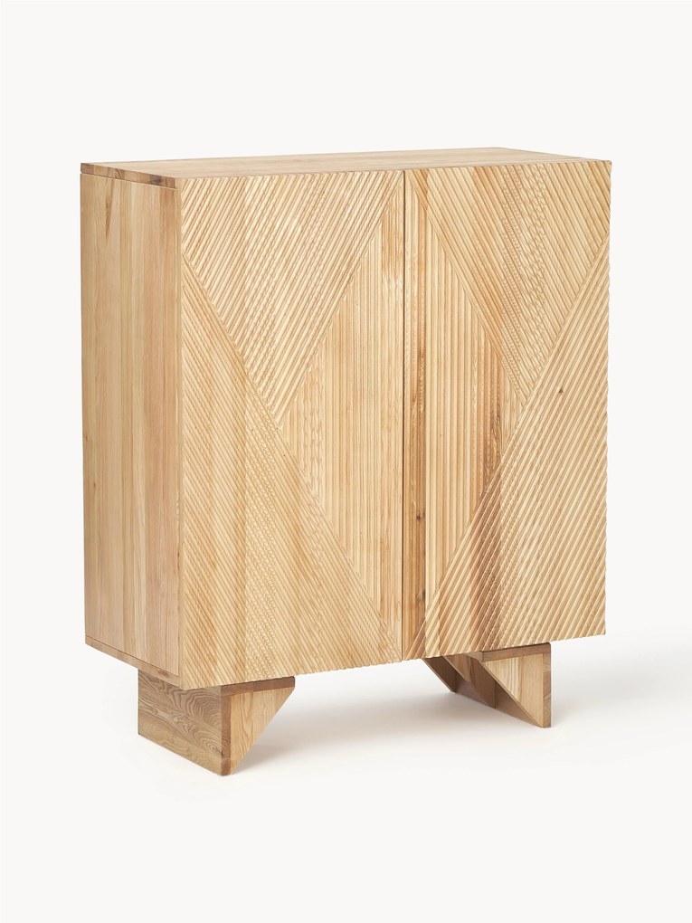 Ash Wood Highboard Louis