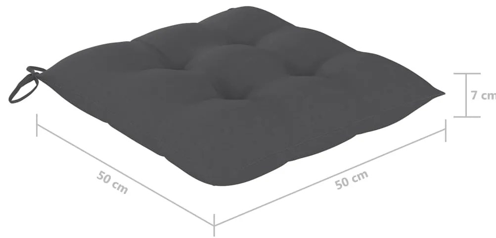 Cadeiras de jardim 8 pcs c/ almofadões madeira de acácia maciça