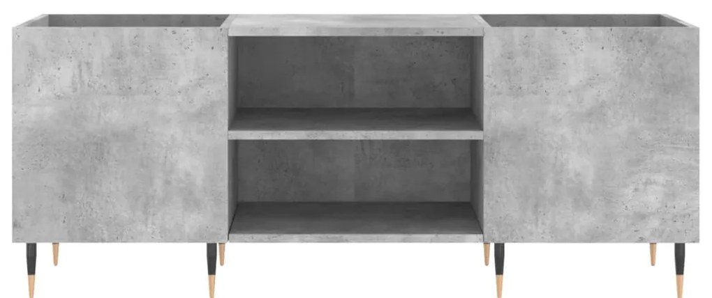 Armário p/ discos 121x38x48 cm derivados madeira cinza-cimento