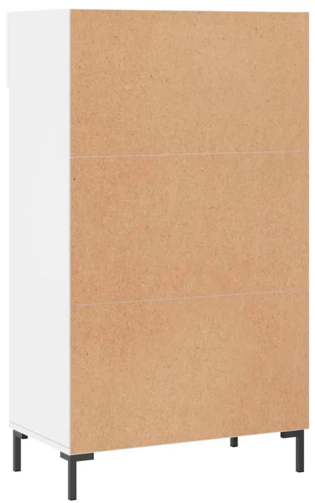 Sapateira 60x35x105 cm derivados de madeira branco brilhante