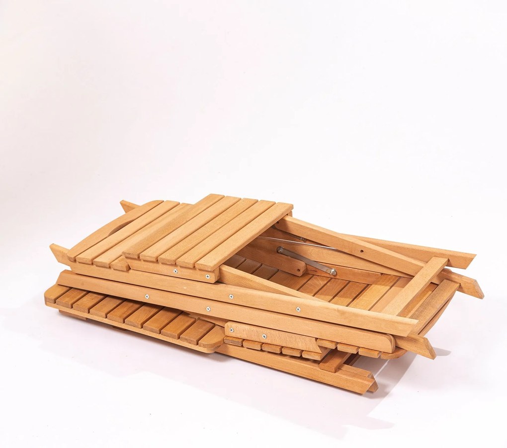 Conjunto de Mesa e Cadeiras de Jardim My001 – Castanho – Mesa 50x72x50