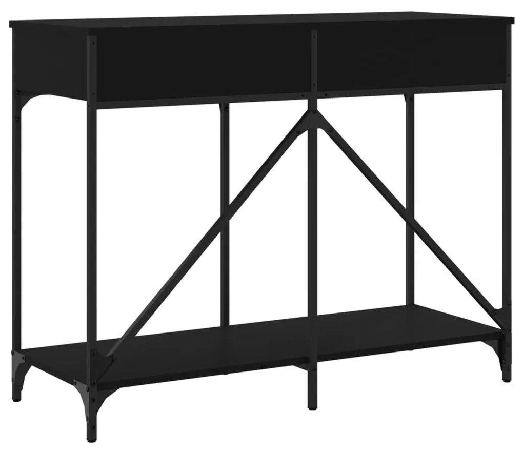Mesa consola 100x39x78,5 cm derivados de madeira preto