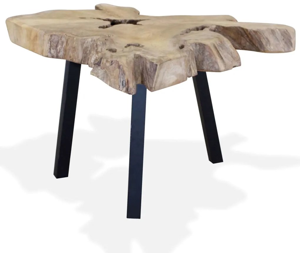 Mesa de centro em madeira de teca genuína 80x70x38 cm