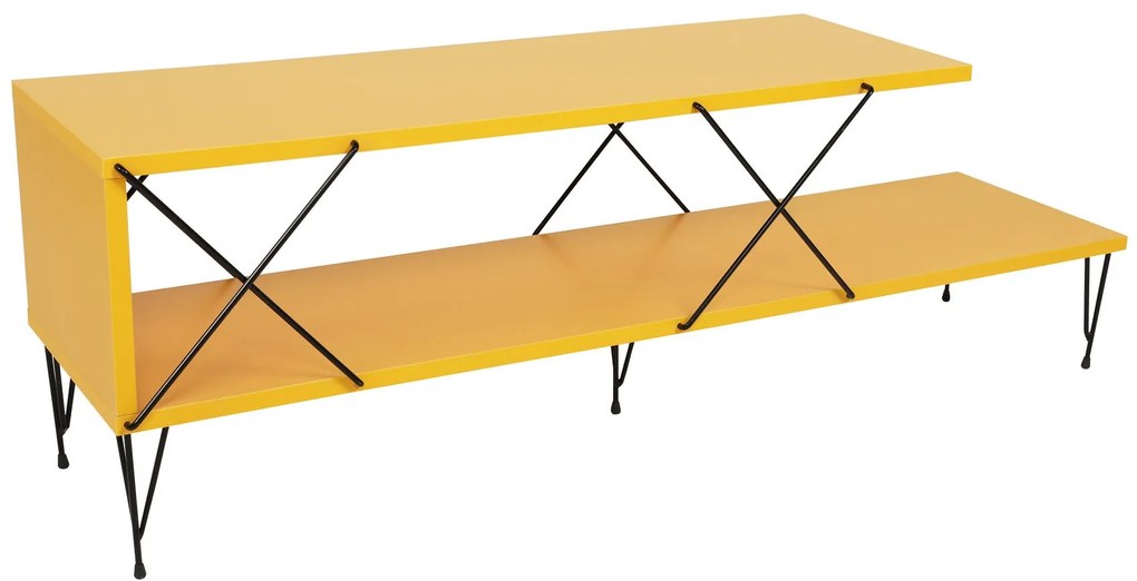 Móvel TV Street – Amarelo – 120x40x30 cm