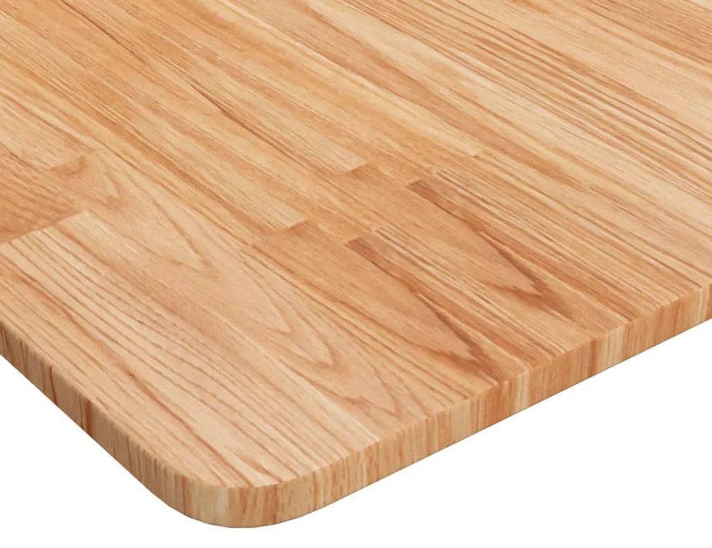 Tampo mesa quadrado 70x70x1,5cm carvalho tratado castanho-claro
