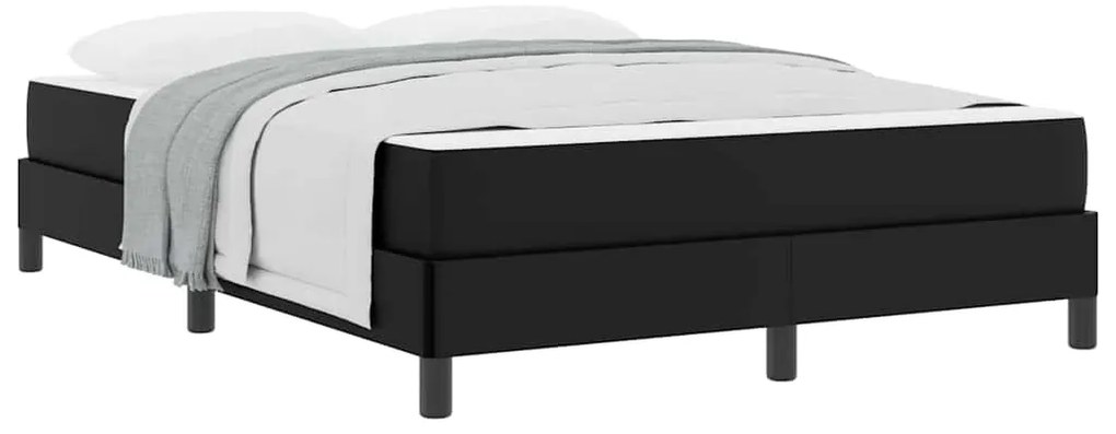 Cama Outros Preto 140 x 190 cm Couro sintético
