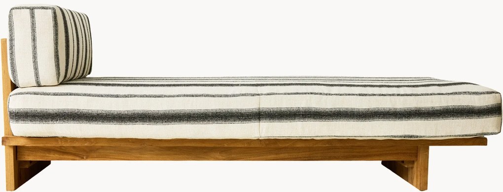 Cama de jardim em madeira de teca Chalkstripe