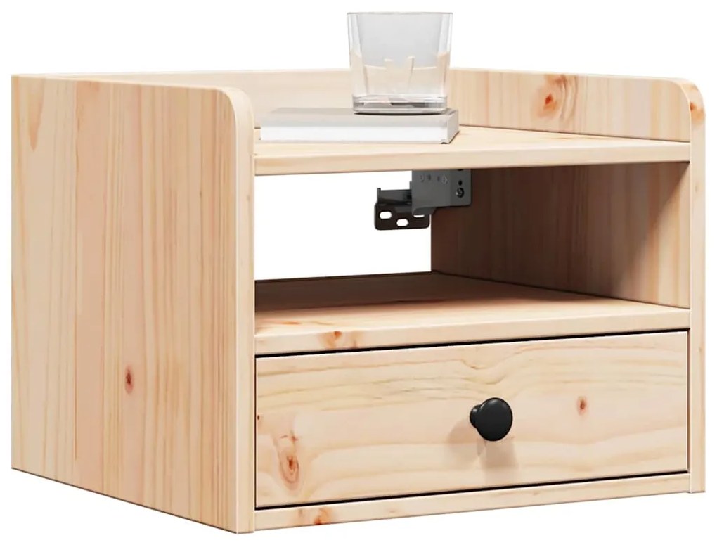 Mesa-de-cabeceira com gaveta Montado na parede Castanho 38 x 36 x 29,5
