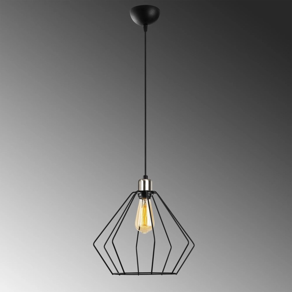 Candeeiro de Teto Maden – Preto – 33 cm