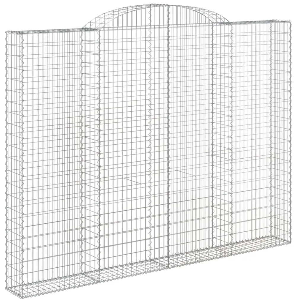Cestos gabião arqueados 2pcs 300x30x220/240cm ferro galvanizado