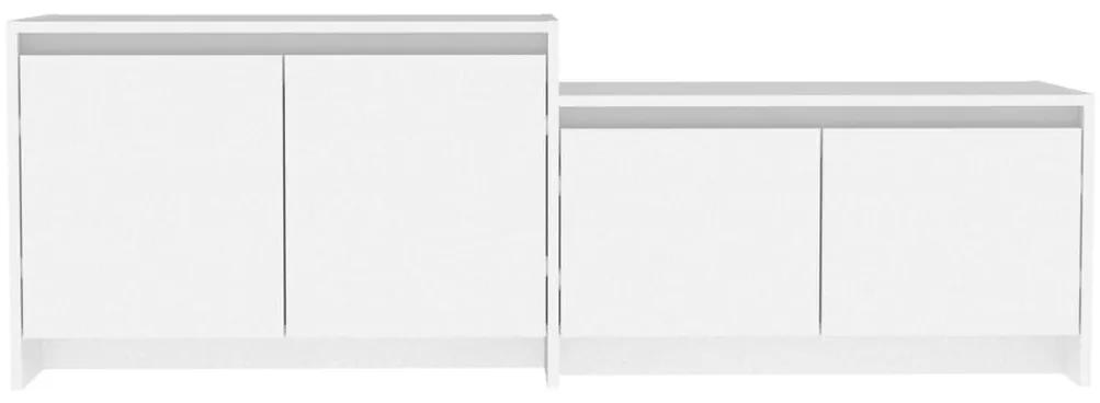 Móvel de TV 146,5x35x50 cm aglomerado branco