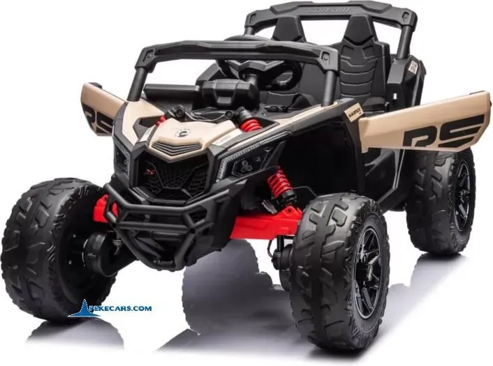 Carro elétrico para crianças 1 a 6 años 24V MP4 CAN-AM Maverick Buggy Caqui