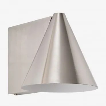 Luminária De Parede Em Ferro Bicorp Cinza Cromado - Sklum