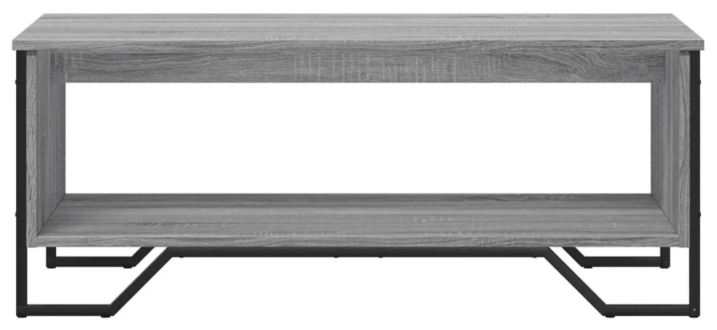 Mesa de centro 100x51x40cm derivados de madeira cinzento sonoma