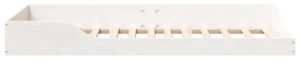 Estrutura de cama de chão Branco 80 x 200 cm