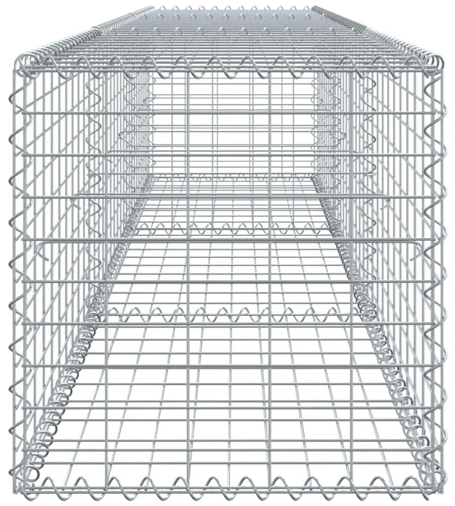 Cesto gabião com cobertura 300x50x50 cm ferro galvanizado