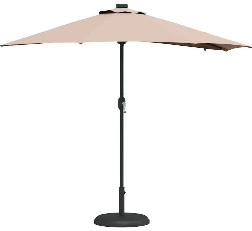 Guarda-sol de Jardim Cinzento-acastanhado 294 x 150 x 223 cm