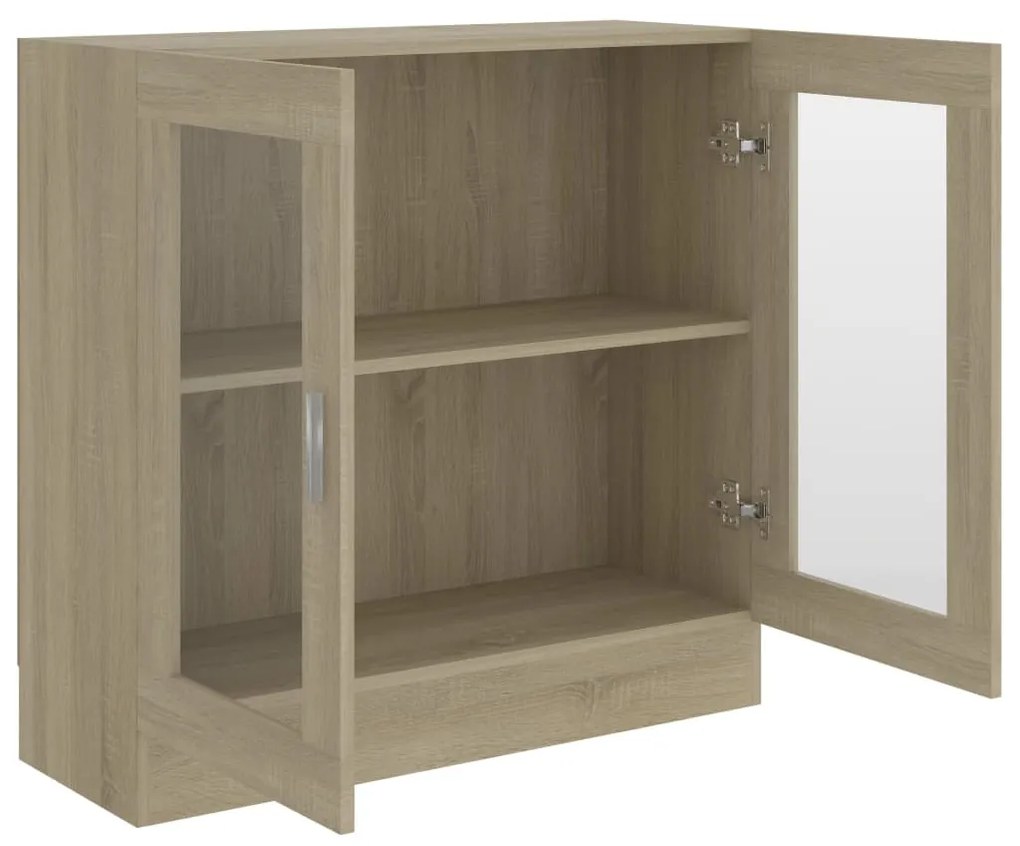 Vitrine Real de 80cm - Carvalho - Design Moderno