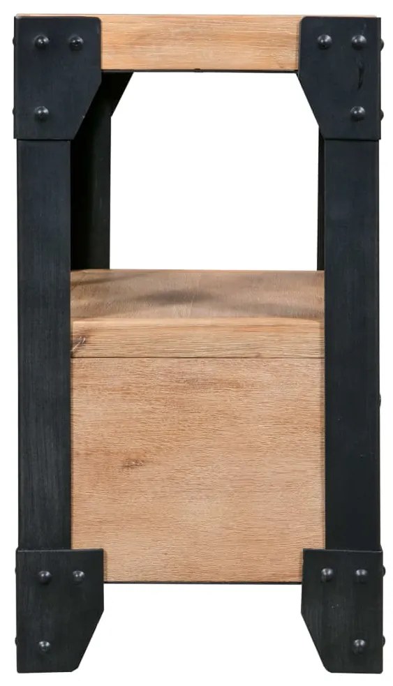 Mesas de cabeceira 2 pcs 40x30x54 cm madeira acácia maciça/aço
